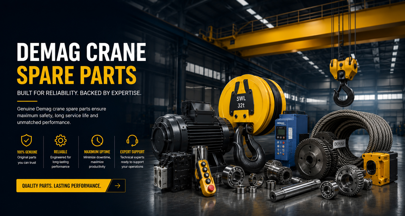 Demag crane spare parts suppliers in Delhi NCR